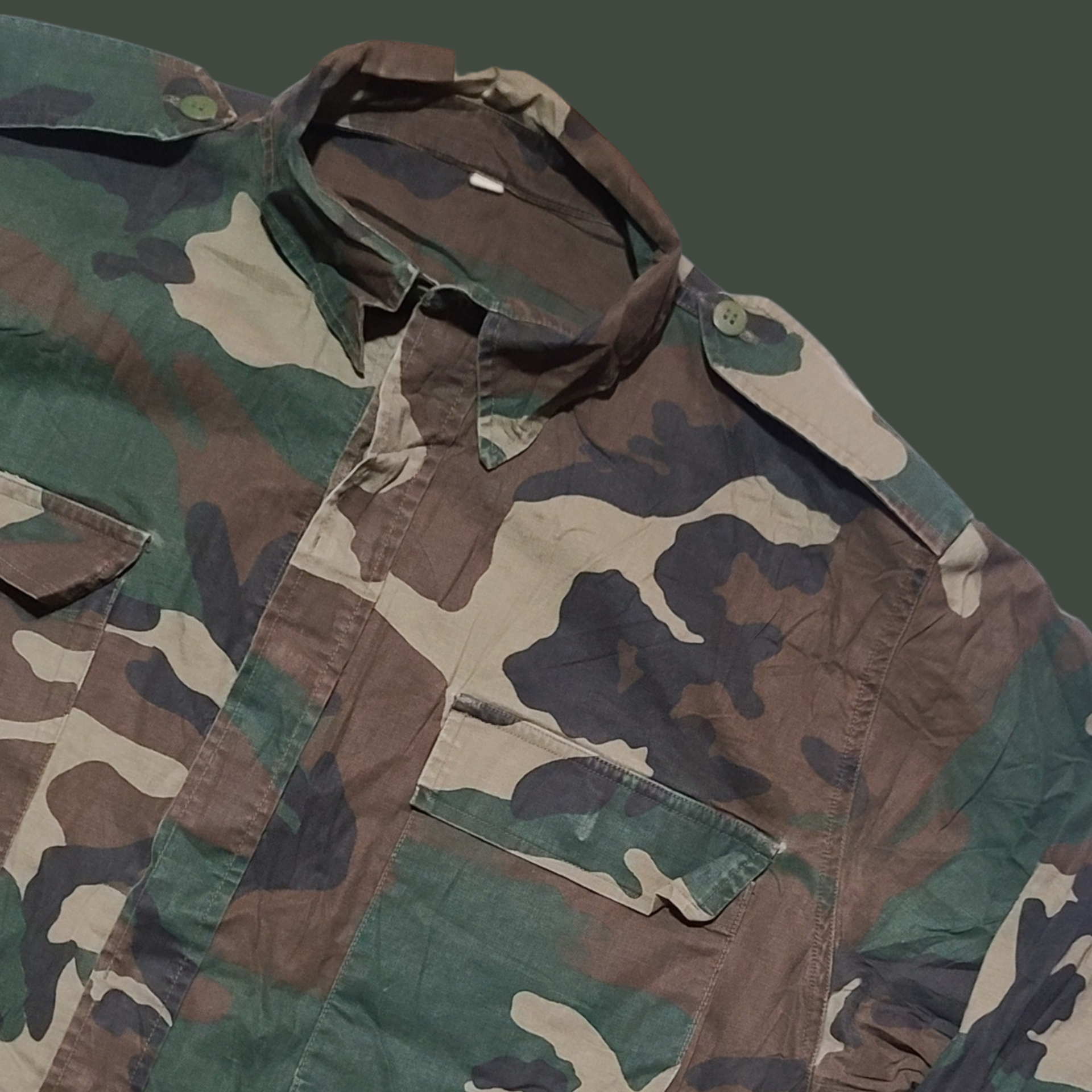 USGI M81 Woodland Camo BDU Shirt- AS IS